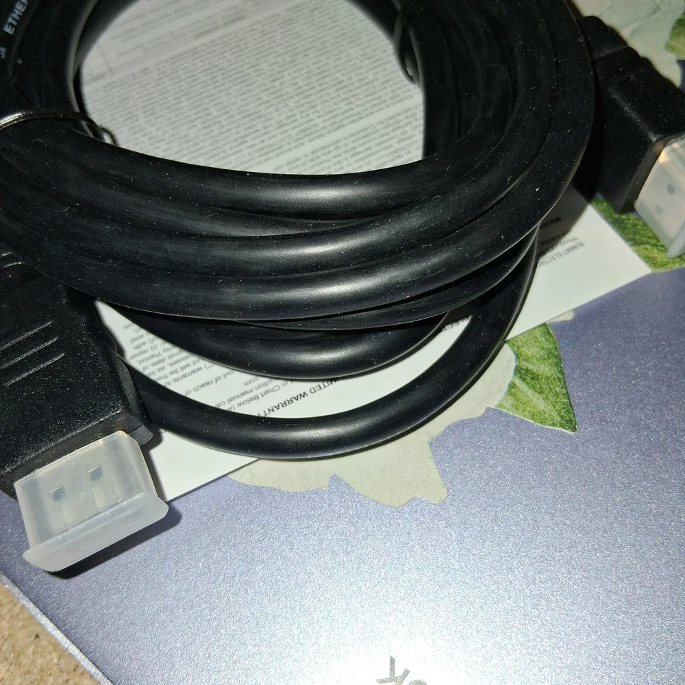 Coby Black 12ft HDMI 4K High-Speed Cable